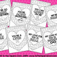 Valentine's Day Math Coloring Banner and Cards