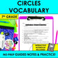 Circle Vocabulary Notes