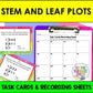 Stem and Leaf Plot Task Cards