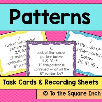 Pattern Task Cards – To The Square Inch