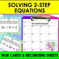 Solving 2 Step Equations Task Cards