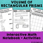 Volume of Rectangular Prisms Interactive Notebook