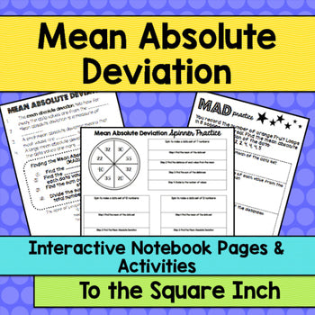 Mean Absolute Deviation Interactive Notebook