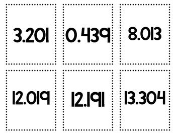 Decimals Mat Decimals Cards Math Mats – To The Square Inch