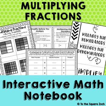 Multiplying Fractions Interactive Notebook