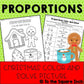 Proportions Christmas Color and Solve