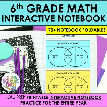 INTERACTIVE NOTEBOOK To The Square Inch
